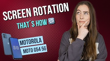 Motorola moto g54 5G – How to enable / disable screen rotation - 📱• 🔄 • 🙅🏼‍♂️ •Tutorial