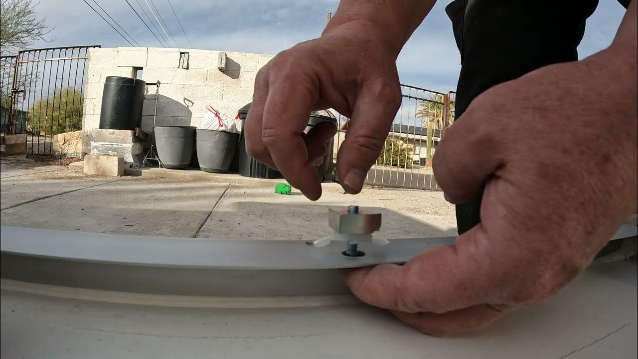 Attaching Unistrut Top Grip Nuts to Solar Panel, Ajo, Arizona, 16 January 2022, GX010362 YouTube