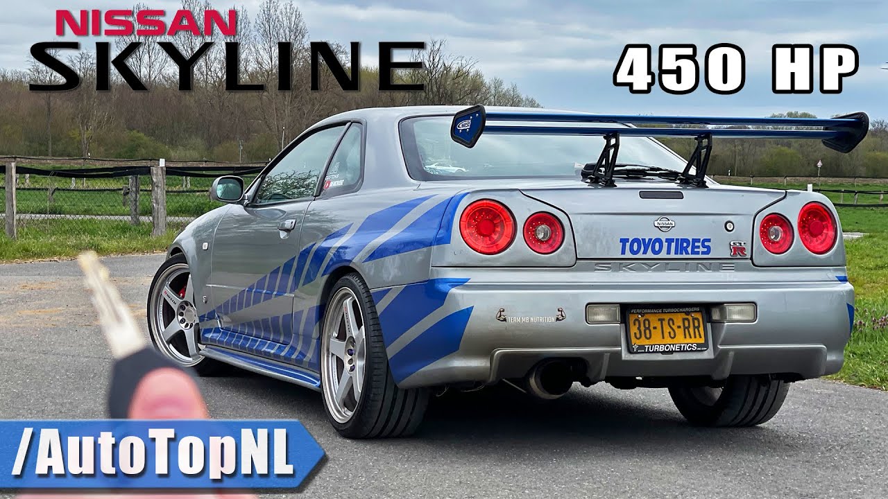 Nissan Skyline R34 *PAUL WALKER TRIBUTE* REVIEW on AUTOBAHN by AutoTopNL -  YouTube