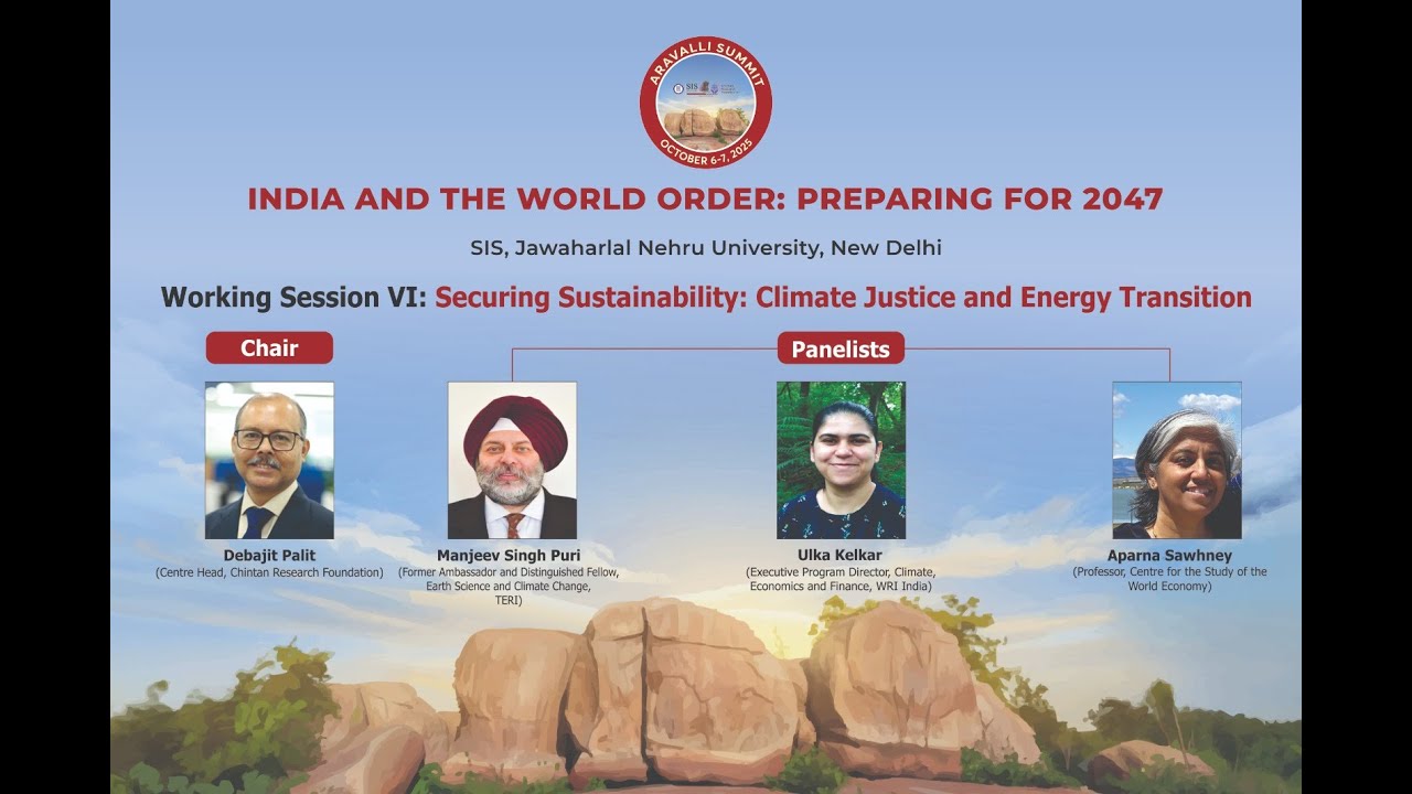 Working Session VI: Securing Sustainability: Climate Justice and Energy Transition