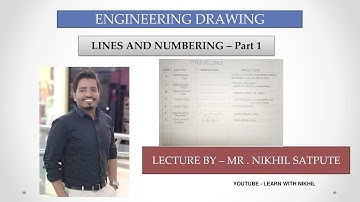 Engineering Drawing | Types of Lines | Easy drawing techniques | Learn with nikhil