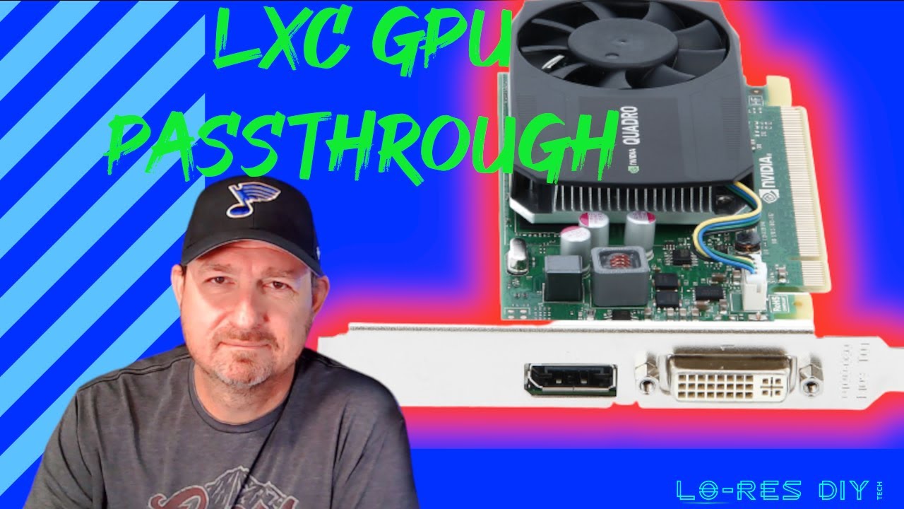 Passing a GPU through to a Proxmox container - YouTube