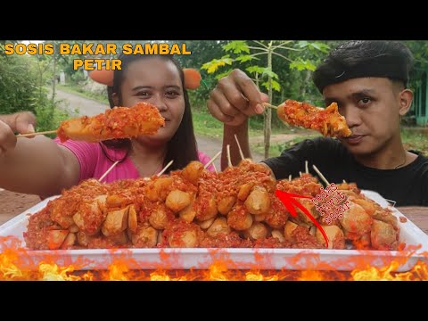 MUKBANG 20 TUSUK SOSIS BAKAR SAMBAL PETIR || MUKBANG INDONESIA🔥