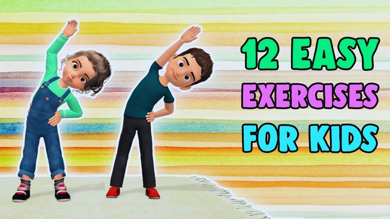 FULL BODY WORKOUT FOR KIDS: 12 EXERCISES AT HOME - YouTube
