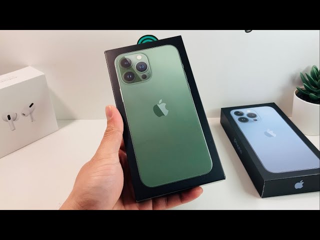 Alpine Green iPhone 13 Pro Max UNBOXING! + Sierra Blue Comparison