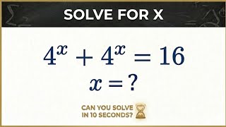 Solve for X in this exponential equation_ Math Olympiad #mathematics #maths #support #mathstricks