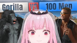 【Gorilla Vs 100 Men】I'm Not a Gorilla, OR a Man. #calliolive