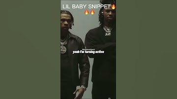 Lil Baby NEW Snippet Is Crazy😮‍💨🔥. #lilbaby