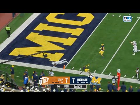 UTEP is beating Michigan…