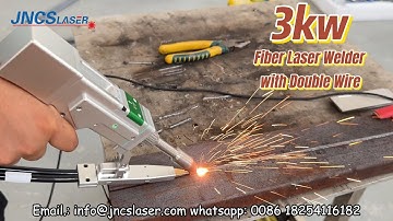 3kw fiber laser welding machine with double wire feeder device steel welding