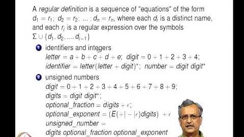 Mod-02 Lec-03 Lexical Analysis - Part 2