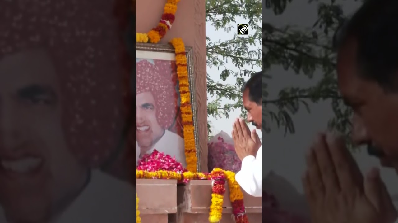 Rajasthan: Congress leader Sachin Pilot pays homage to father Rajesh Pilot in Dausa