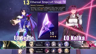 E0 Seele & E0 Kafka | 1.3 Memory of Chaos 10 3 Stars | Honkai: Star Rail