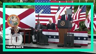 Live: President Trump, Gov. DeSantis news conference in Jupiter, Florida