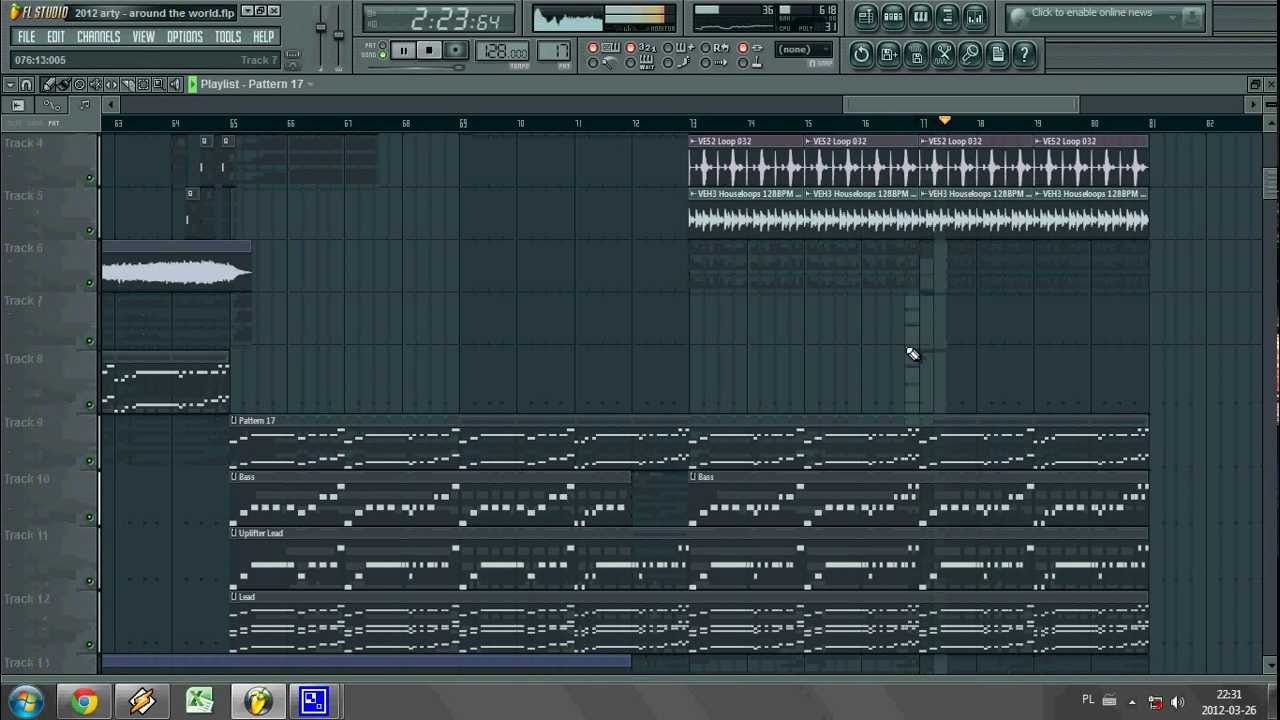 Arty - Around The World (Paul Alter Cover) @ Fl Studio