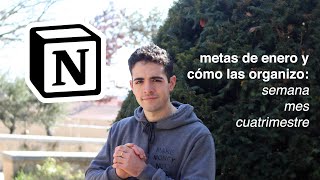 Cómo organizar metas en Notion: revisión metas de enero