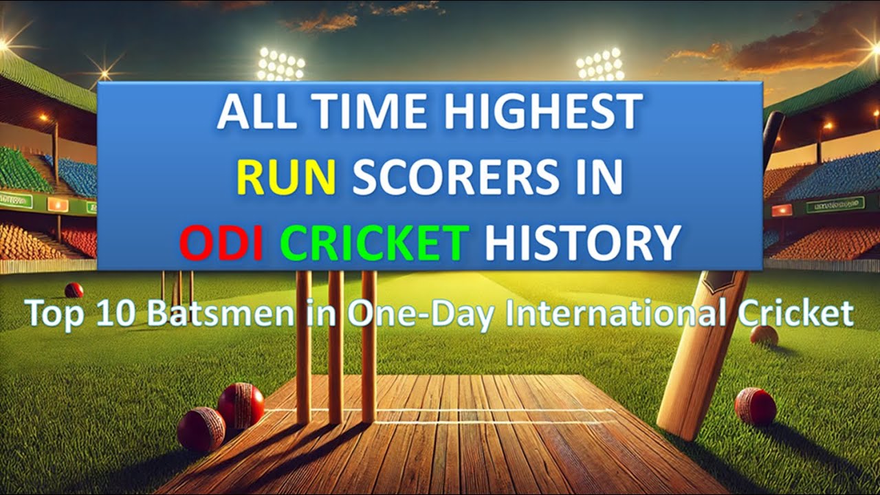 Top 10 Batsmen in One-Day International Cricket 🏏 Worldwide | Best ODI ...