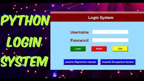 Python tkinter small project ## Login System  in (Hindi) by ikram