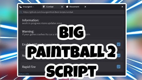 [NEW] Big Paintball 2 Script | Hitbox Expander | Gun Mods | Speed | AND MORE | PASTEBIN