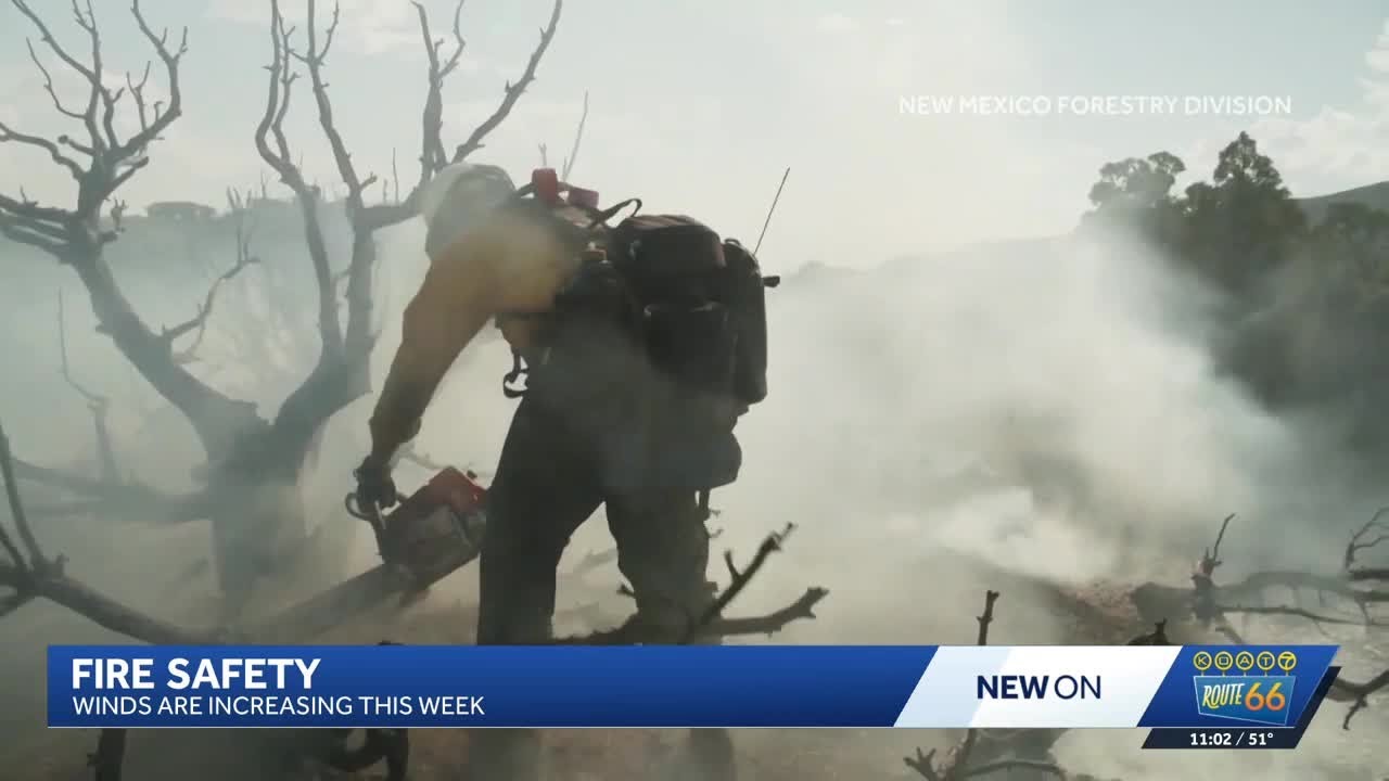 New Mexico faces heightened wildfire risk due to strong winds - YouTube
