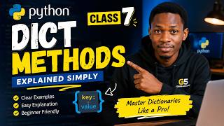 Python Dictionary Methods Explained | Class 7 | Learn Python for Beginners