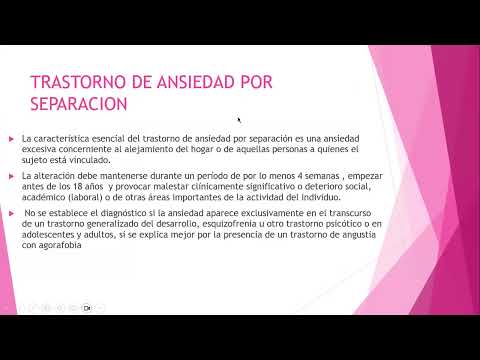 CLASE - TRASTORNOS