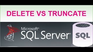SQL INTERVIEW - Difference between Delete vs Truncate  difference -Explained in Tamil