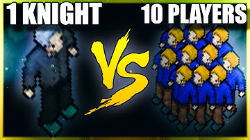 1 KNIGHT VS 10 PLAYERS da DOMINANTE [FEROBRA] - Tibia PK