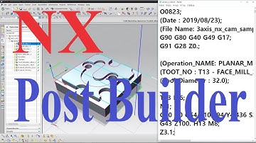 NX CAM - How to Create Customized Mill 3axis Fanuc post with NX POST BUILDER & TCL #5