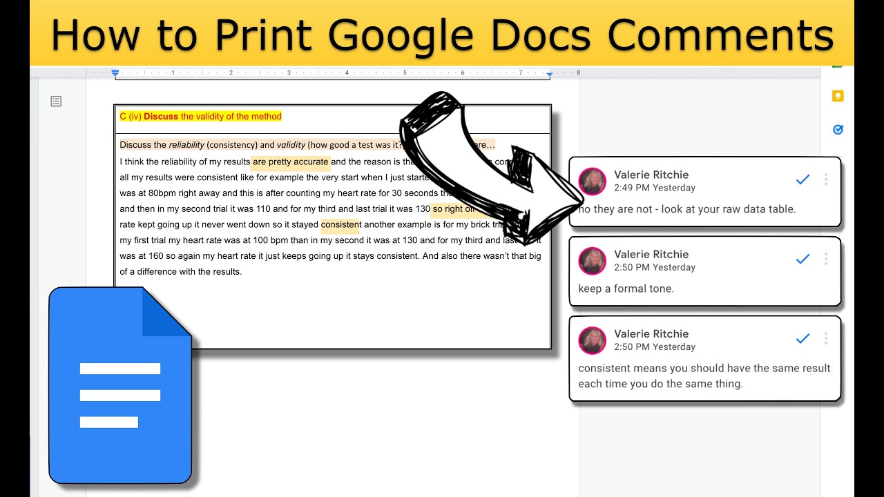 How to use Google Docs comments