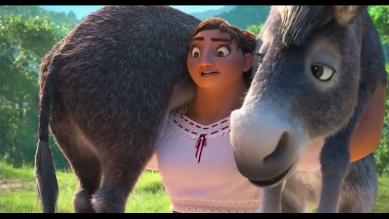 Encanto Luisa lift and carry donkeys. YouTube