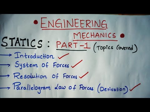 Video: Care este importanța studierii staticii mecanicii inginerești?