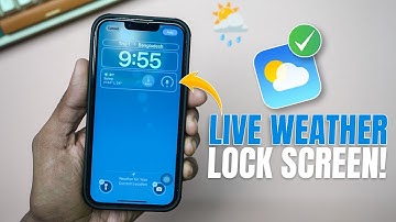 Add Animated Weather on Your Lock Screen Wallpaper on iPhone | iPhone Weather Lock Screen