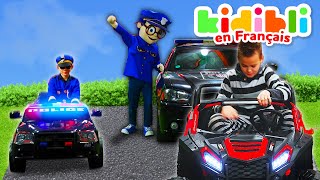 🚓 Compilation Police - Les enfants sont des policiers 👮Les enfants font semblant de jouer ! ⛑Kidibli