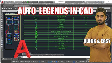 AutoCAD Create Blocks Legends Table Quickly Using LISP|AutoCAD Tutorial