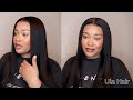 Classic Sleek Middle Part BUSSDOWN!! Install+Style ft Ula Hair