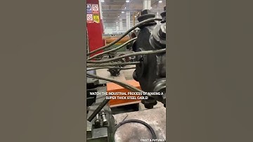 Wire rope stranding machine in action. #ytshorts