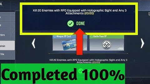 Kill 20 enemies with RPD Equipped with Holographic Sight and any 3 attachments