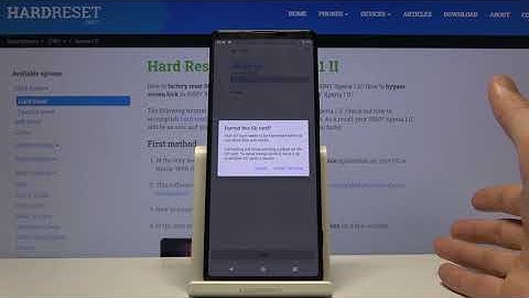 How to Format SD Card in SONY Xperia 1 II – Erase External Storage