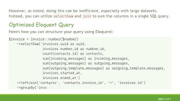 How to Sum Multiple Relation Columns in Laravel Eloquent Efficiently
