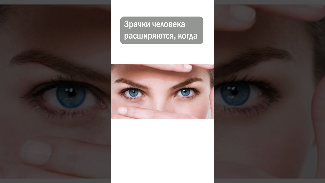 Когда расширяются зрачки?