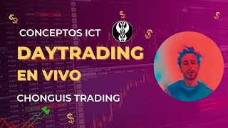Trading ICT en vivo cuenta fondeada!! ES NQ - 4/24/2025