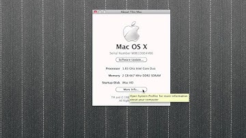 About This Mac & System Profiler