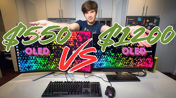 $550 VS $1200 OLED Monitor // PC Gaming Edition
