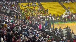 Arrivée du président Rwandais PAUL KAGAME à Dakar Arena pour assister à un match de Basket (BAL)