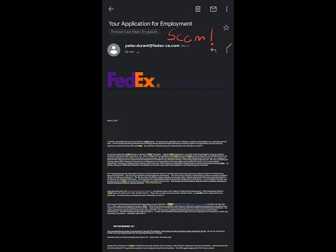 FedEx email job scam