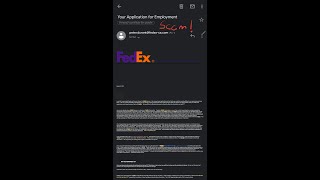 FedEx email job scam