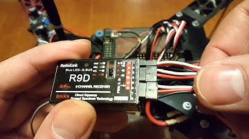 RadioLink AT9-R9D + APM. How to connect receiver to flight controller / Сборка квадрокоптера