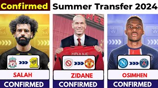 🚨 CONFIRMED TRANSFER SUMMER 2024, Zidane Agreed to United 🔥 , Salah to Ittihad ✅️, Osimhen to Psg