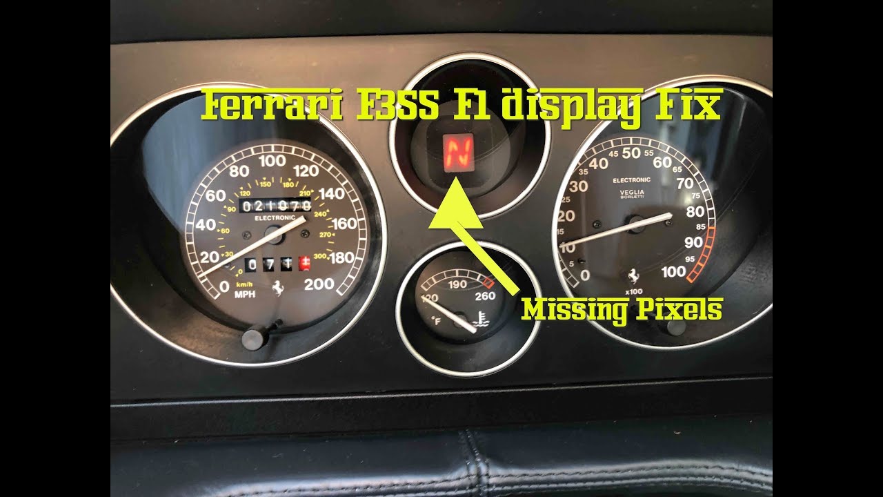 How To Fix Ferrari 355 F1 Gear Display Missing Pixels Common Problem Youtube